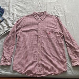 Chaps Checkered Button Down Shirt